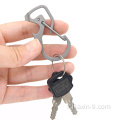 outil de poche porte-clés multi-anneaux en titane